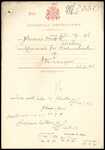From: J Stevens MHR, Wellington Date: 21 July 1896 Subject: Memorial for naturalisation of John Kraiger