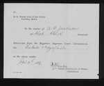 JACKSON Alfred George - Christchurch - Clerk
