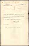 W T Glasgow, Secretary and Inspector, Customs Department, Wellington - Archibald Clark and Sons - pass apparel made to order at 25% ex "Rimutaka" - post entry accepted