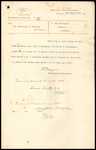 W T Glasgow, Secretary and Inspector, Customs Department, Wellington - John Oscar Sellgren, T C Ellis and J Stevenson - forwarding licence for 10 gallon still and permit for Dunn Smith and Company to make the still