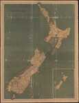 A Map of the Colony of New Zealand designed for the use of schools by James Hector and Thomas Bowden - scale 69 miles:1 degree