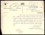 Received: 24th October 1907. - From: Henry W. Mitchell, Rotorua. - Subject: Asks that an allowance may be granted to Hori te Rapa, unable to work on account of old wound received during Te Kooti's war.