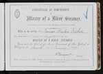 Certificate of Competency as Master of a River Steamer - James Martin Fisher