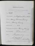 Wong, Chuen Sing (Born at Hong Kong) - Age 25 - Arrived aboard Talune - Certificate issued in Wellington 12 September 1895 - Paid £10