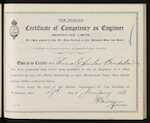New Zealand - Certificate of Competency as Engineer (Restricted Limits) of a Ship propelled by Gas, Oil, Fluid, Electricity, or other Mechanical Power than Steam - Thomas Charles Bradshaw