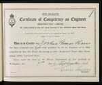 New Zealand - Certificate of Competency as Engineer (Restricted Limits) of a Ship propelled by Gas, Oil, Fluid, Electricity, or other Mechanical Power than Steam - Joshua Thomas Harris