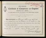 New Zealand - Certificate of Competency as Engineer (Restricted Limits) of a Ship propelled by Gas, Oil, Fluid, Electricity, or other Mechanical Power than Steam - George Henry Wyatt