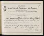 New Zealand - Certificate of Competency as Engineer (Restricted Limits) of a Ship propelled by Gas, Oil, Fluid, Electricity, or other Mechanical Power than Steam - Matthew Thomas Henry Steele
