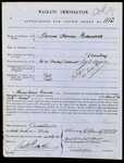 Waikato Immigration - Application for crown grant 1113 - Thomas Harris Edwards - Lot 21, Bombay Settlement Section 3 Opaheke