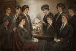 TITLE: Red Cross workers
ARTIST: George Edmund Butler
MEDIUM/SUPPORT: Oils 
DIMENSIONS: 1220 x 1835mm
